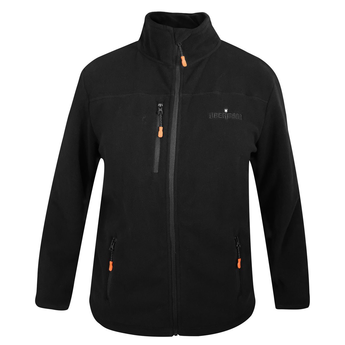 UBERMANN - Poleron Polar corcovado hombre negro talla M