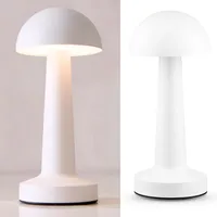 Lámpara Led Mesa Mushroom Blanco 9x23 cm