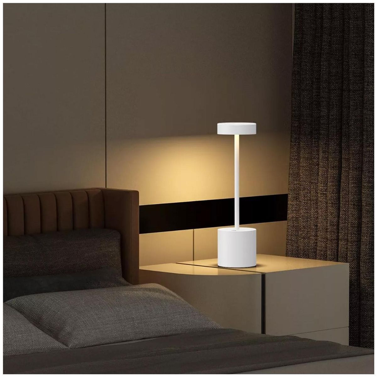 HB - Lámpara Led Mesa Blanco 8x33.8 cm