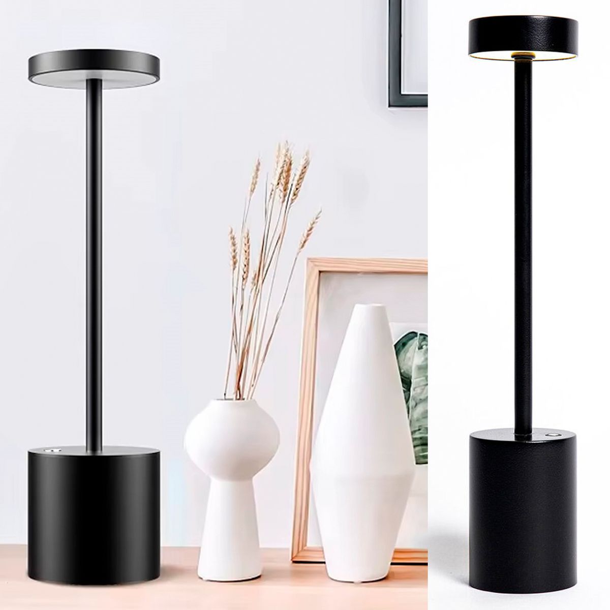 HB - Lámpara Led Mesa Minimalist Negro 8x33.8 cm