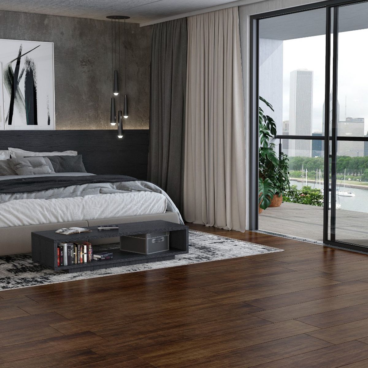 ANTIK - Cerámica 25x110 cm Jatoba Café 1.92 m2