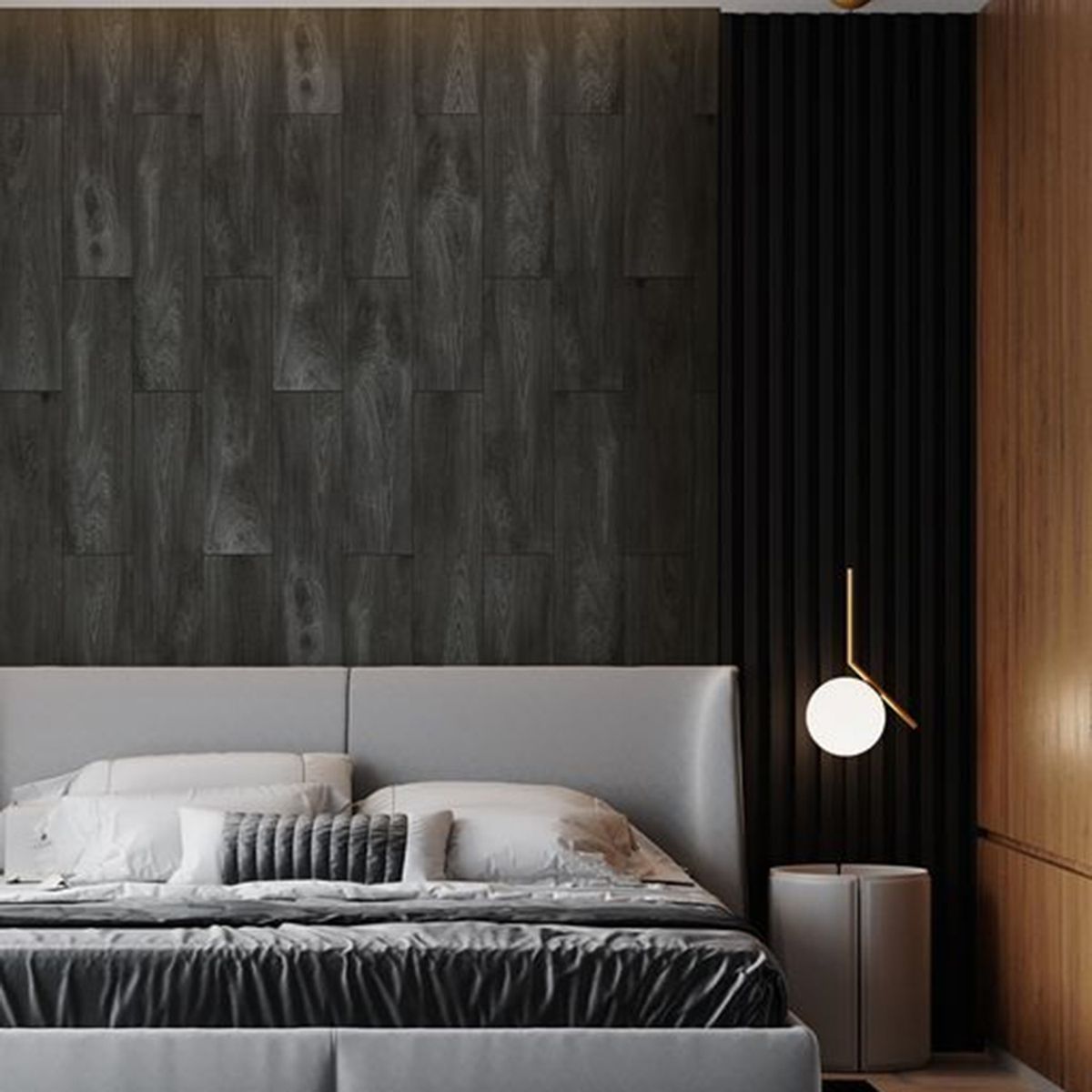 ANTIK - Porcelanato 25x104 cm Preto Gris 1.86 m2