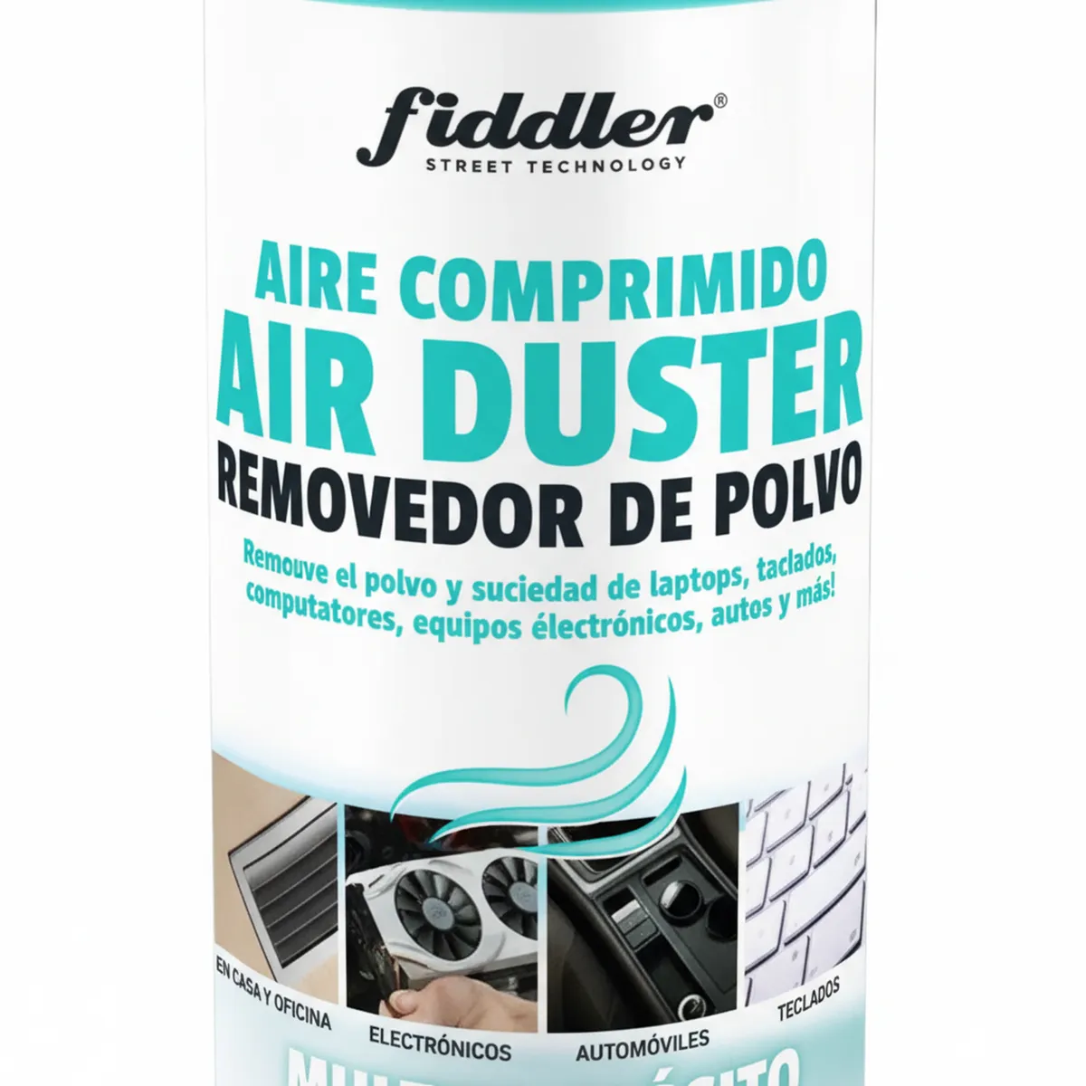 FIDLER - Aire Comprimido 400 Ml Limpieza Profunda Para Pc Y Dispositivos Electrónicos