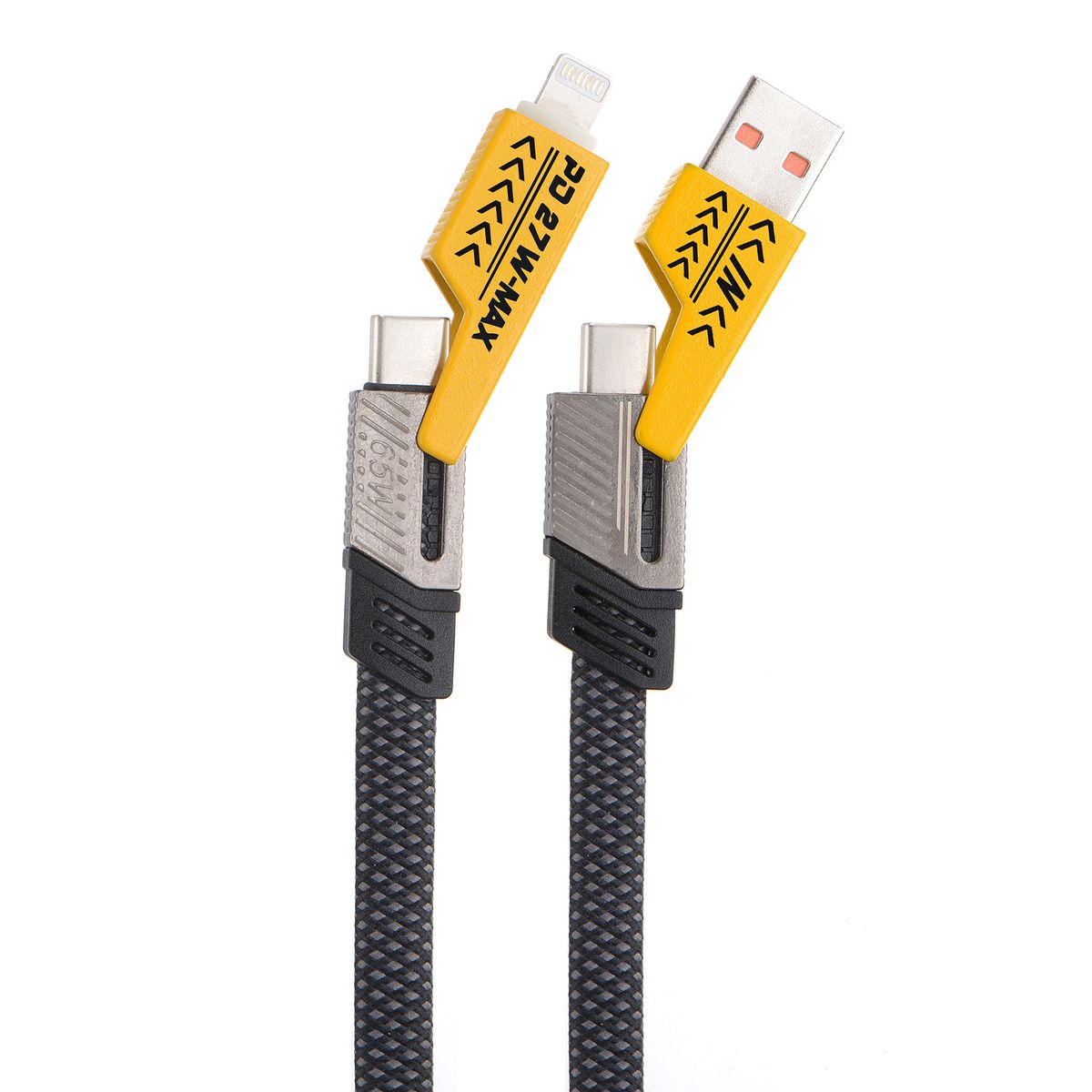 FIDLER - Cable Universal 4 en 1 con Carga Rápida PD 1 Metro