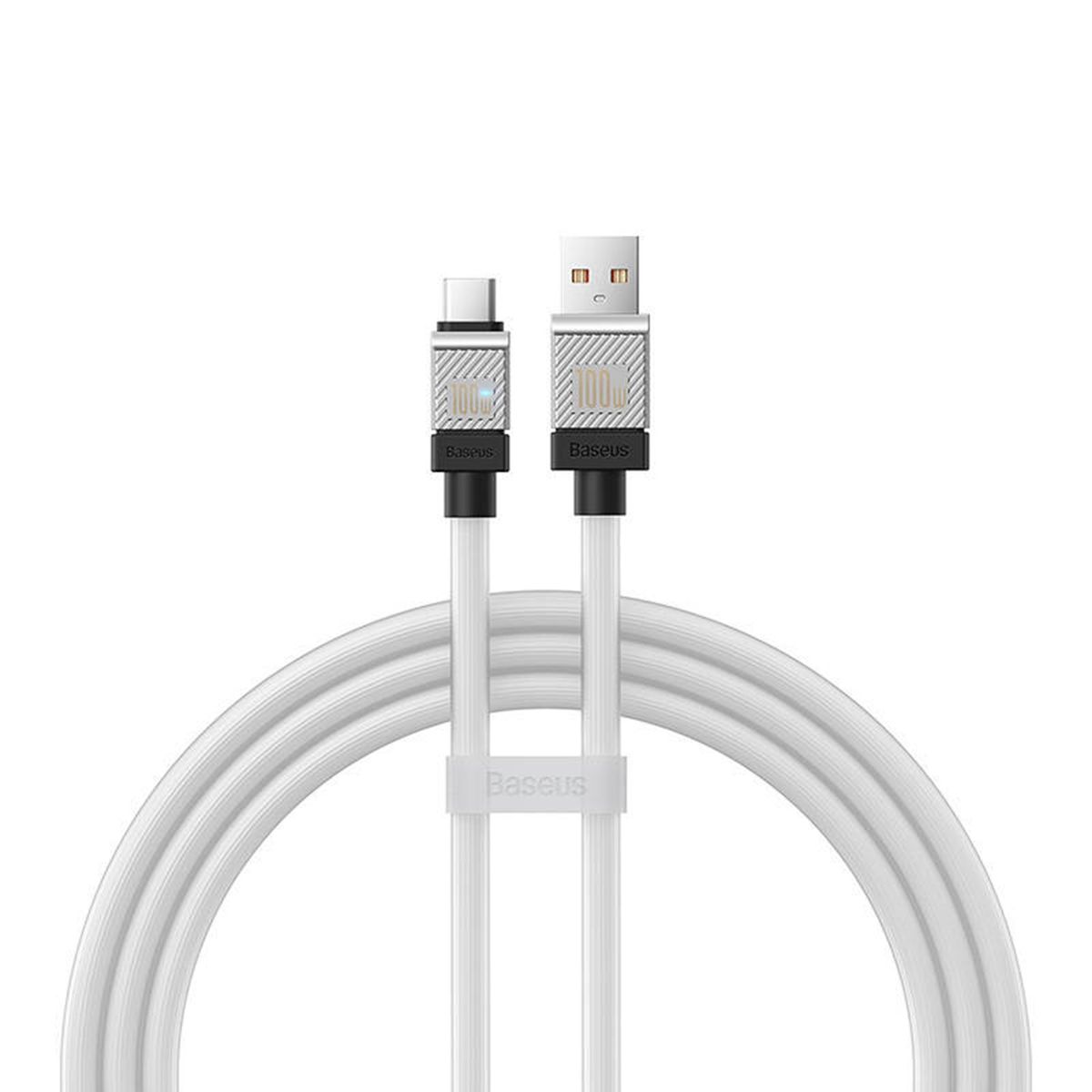 BASEUS - Cable USB a USB-C PD 100W 1m Blanco