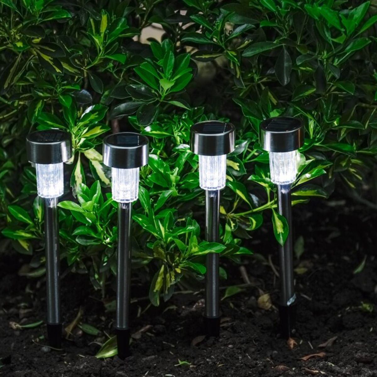 LEDZONE - Estaca Solar Pequeña 0,6 W IP44 Luz Fría