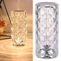 HB - Lámpara led Mesa Cilindro Incoloro/Transparente 3.5 W 8.4x21 cm