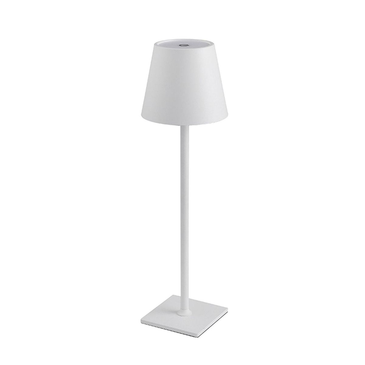 HB - Lámpara Led Mesa Inalámbrica Táctil Blanco 11x37.5 cm