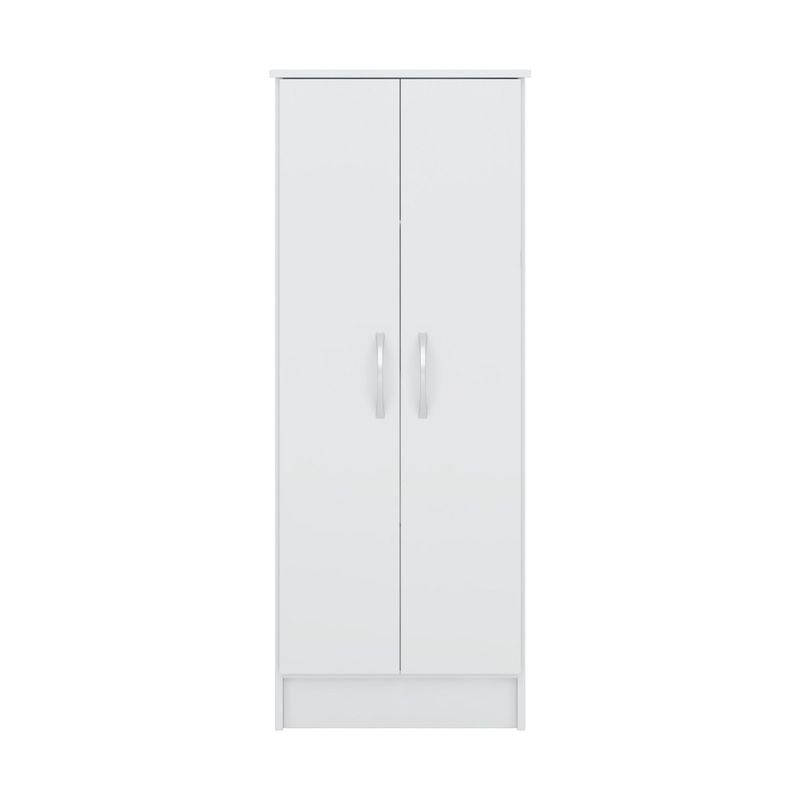 RODLER - Armario Multiuso 2 Puerta(s) 3 Repisa(s) 51x128x36 cm Blanco