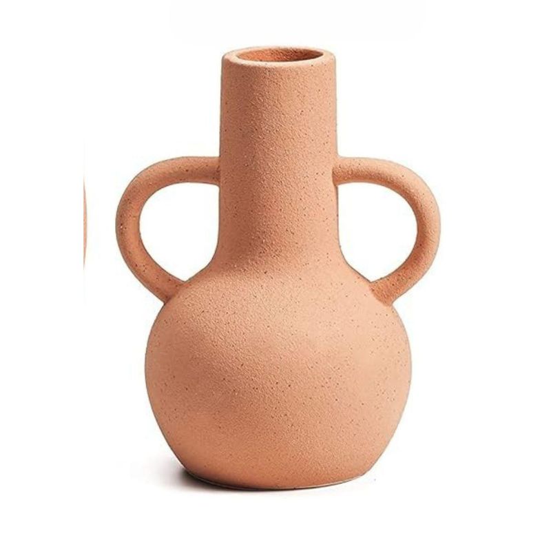 SOHOGAR - Jarrón De Cerámica Red Pottery 11,7x9,8x15,3 cm