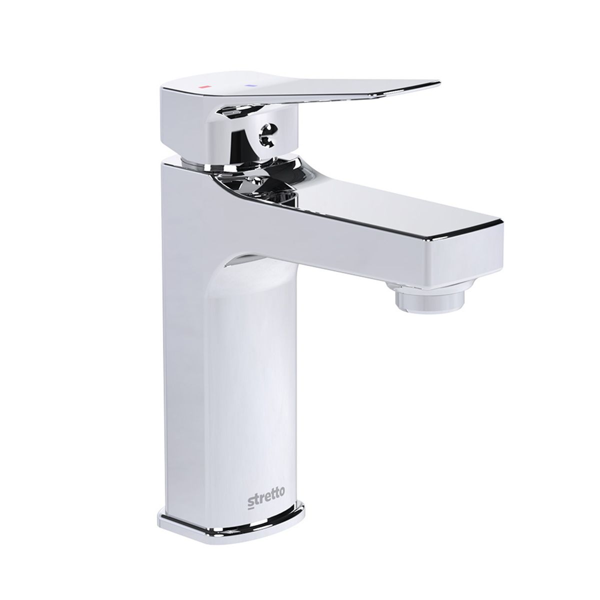 STRETTO - Monomando Lavamanos Antigota Fidenza Cromo