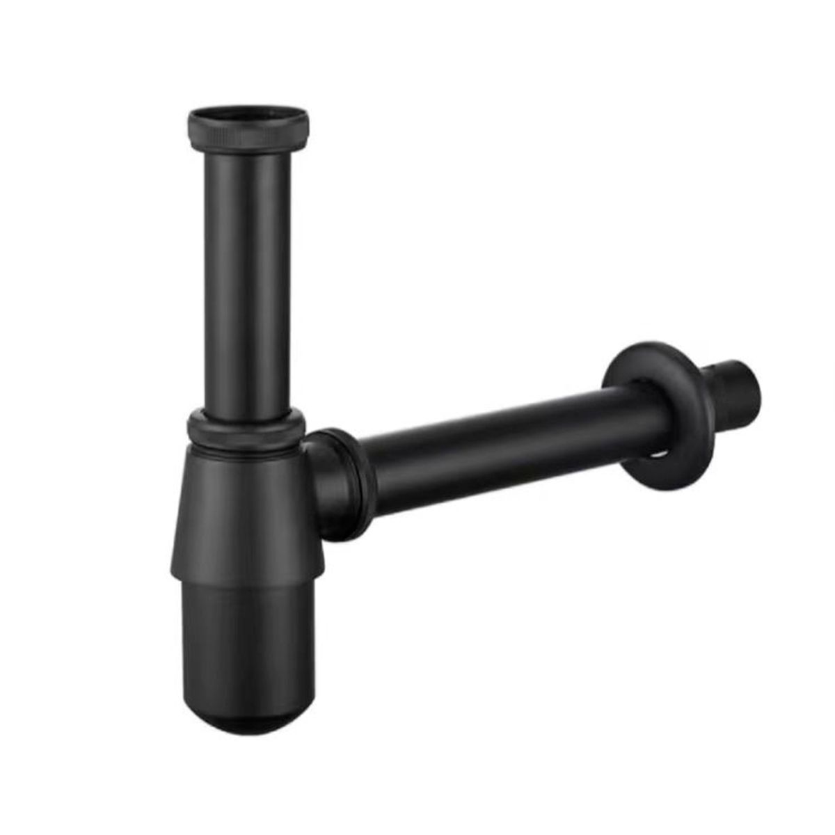 BRIGGS - Sifon botella metalico negro 1 1/4" T-25 cm