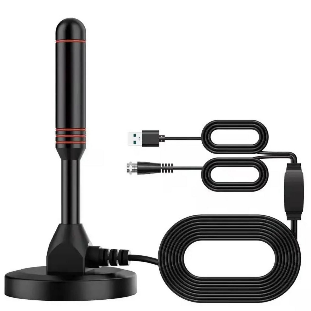 MACROTEL - Antena Vertical de Sobremesa con Amplificador