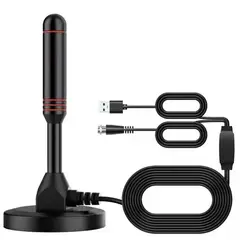 MACROTEL - Antena Vertical de Sobremesa con Amplificador