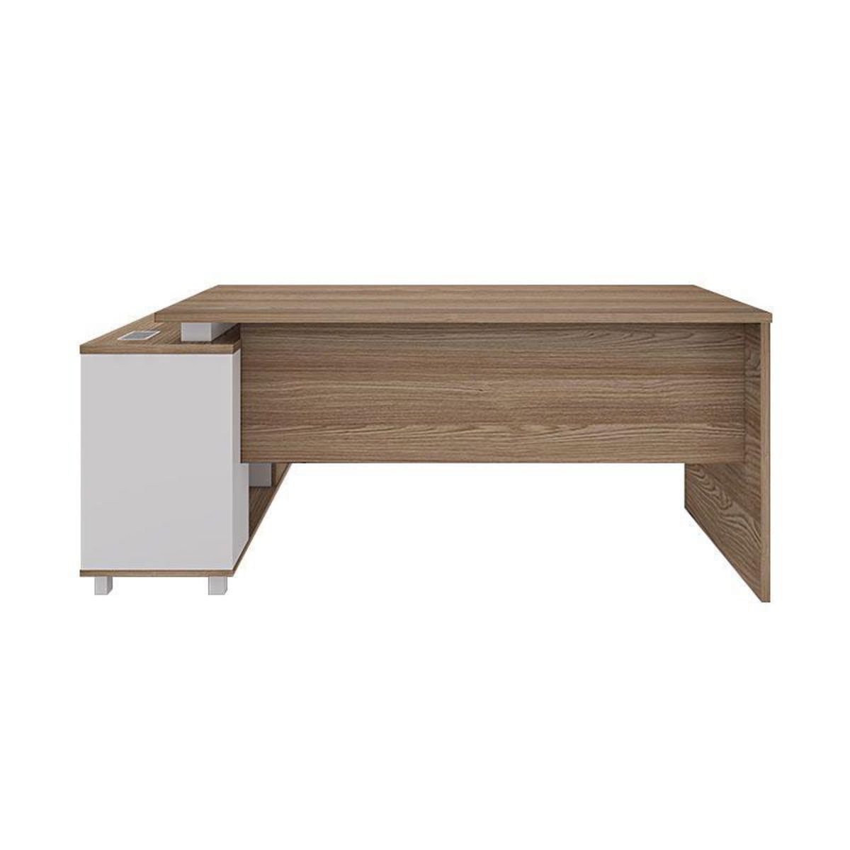 RODLER - Escritorio Imperial Café/blanco 180x75x160 cm