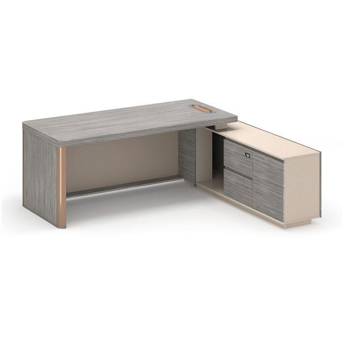 RODLER - Escritorio Mega Sandalo/beige 180x75x165 cm