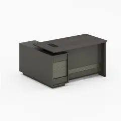 RODLER - Escritorio Titan Café/gris 180x75x180 cm