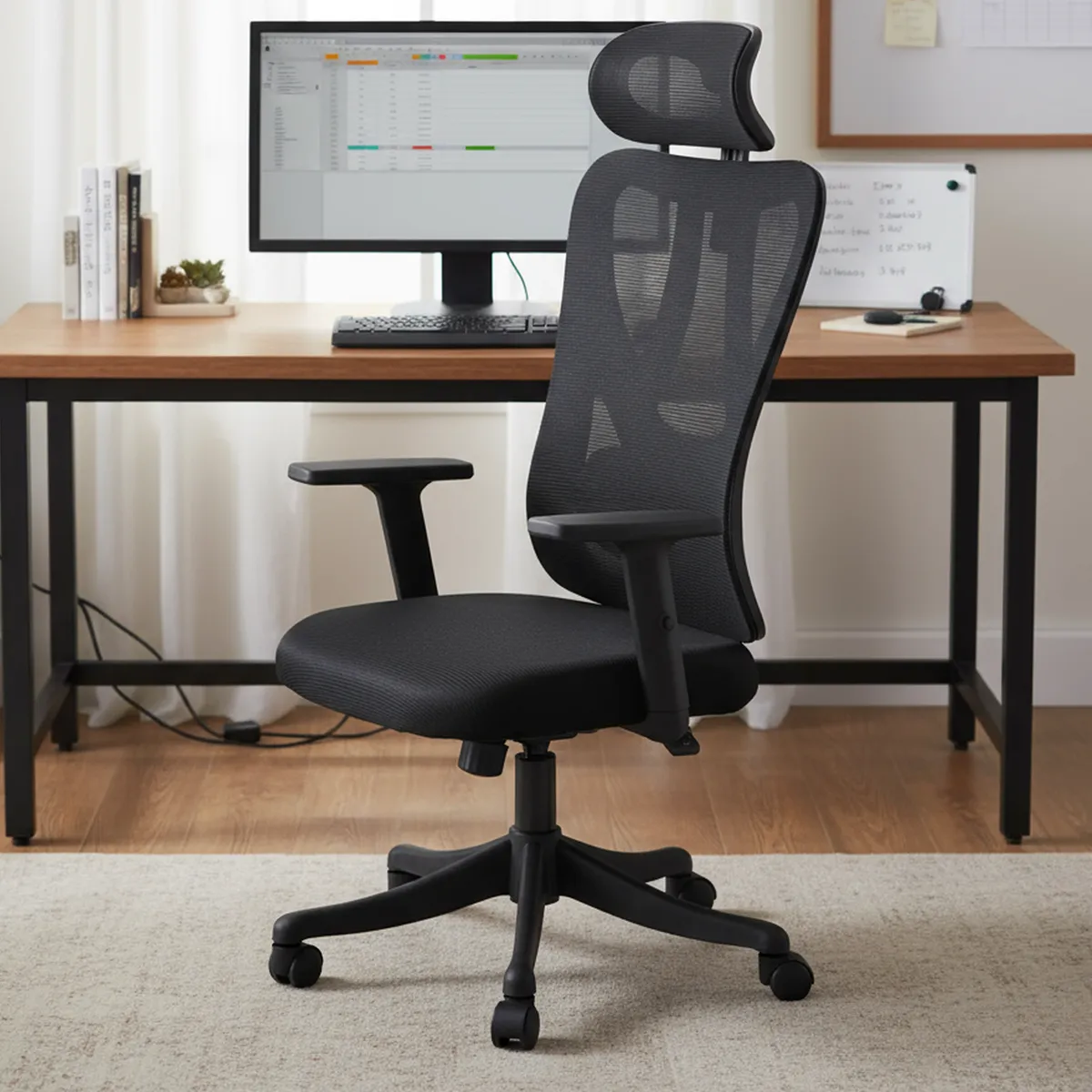 IDETEX - Silla Escritorio Ejecutiva Teamwork Negro