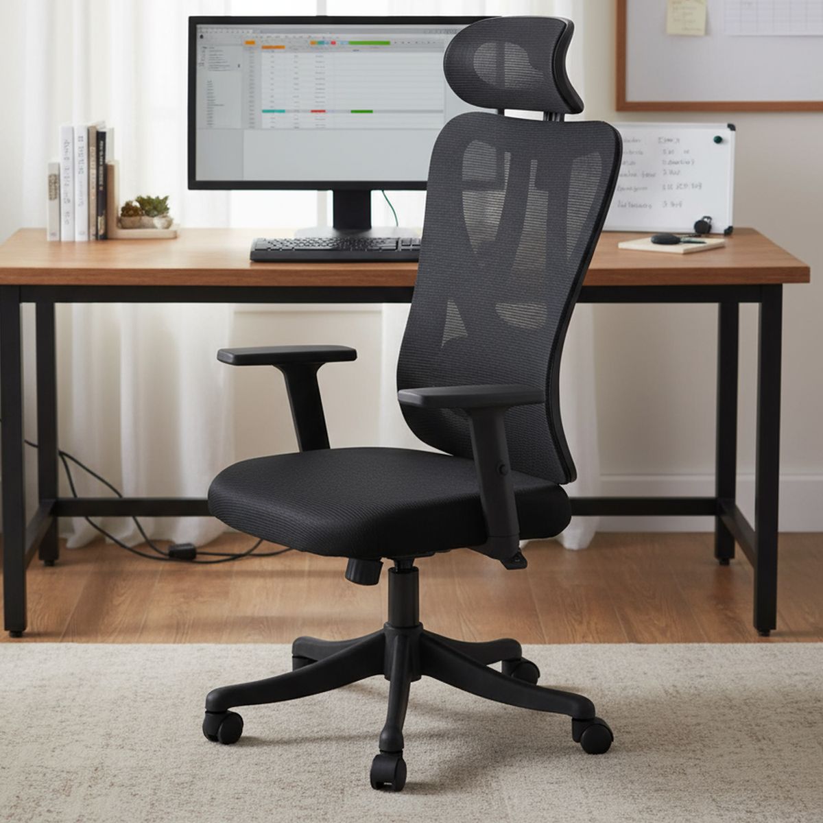 IDETEX - Silla Escritorio Ejecutiva Teamwork Negro