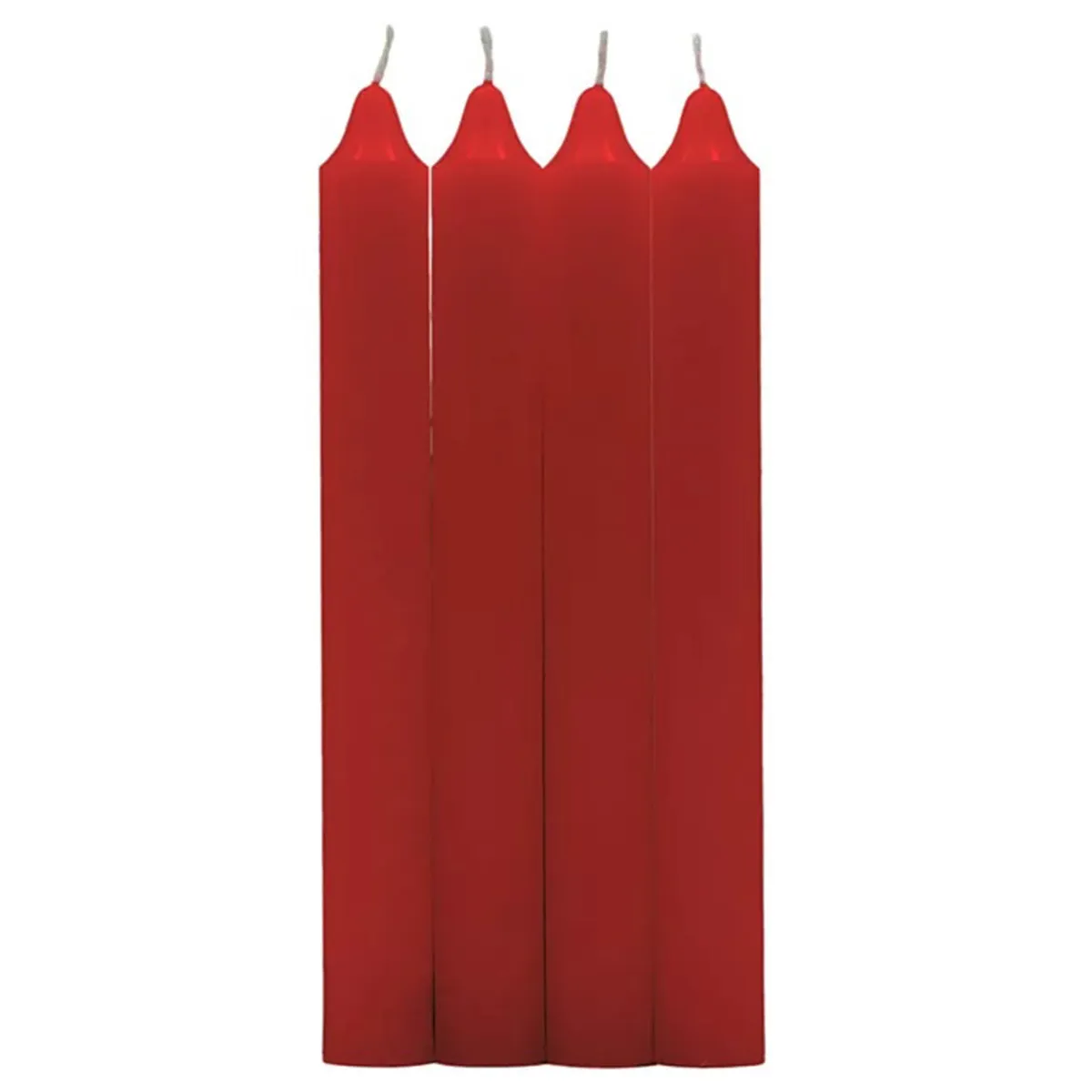 LUMAR - Pack 4 velas candelabro, aroma rojo