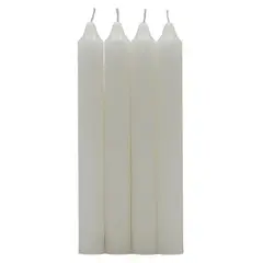 LUMAR - Pack 4 velas candelabro, aroma blanco