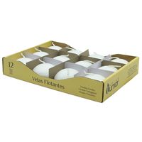 Pack 12 Velas Flotantes Blanco