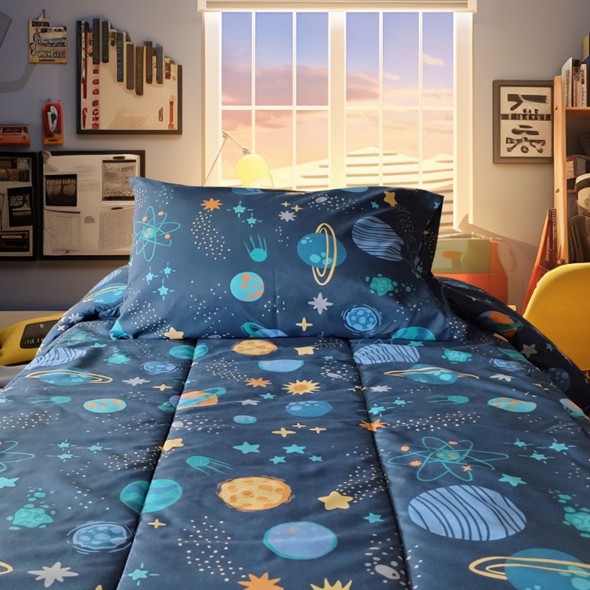 ILLUSIONS - Plumón 1.5 plazas Galaxy Variado 