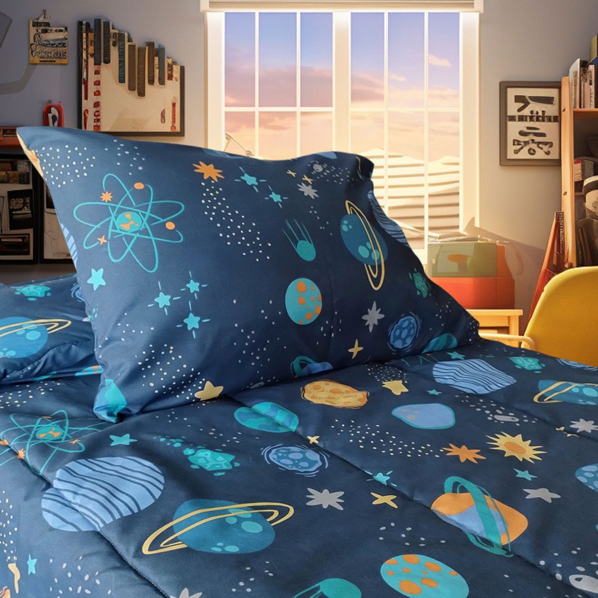 ILLUSIONS - Plumón 1.5 plazas Galaxy Variado 