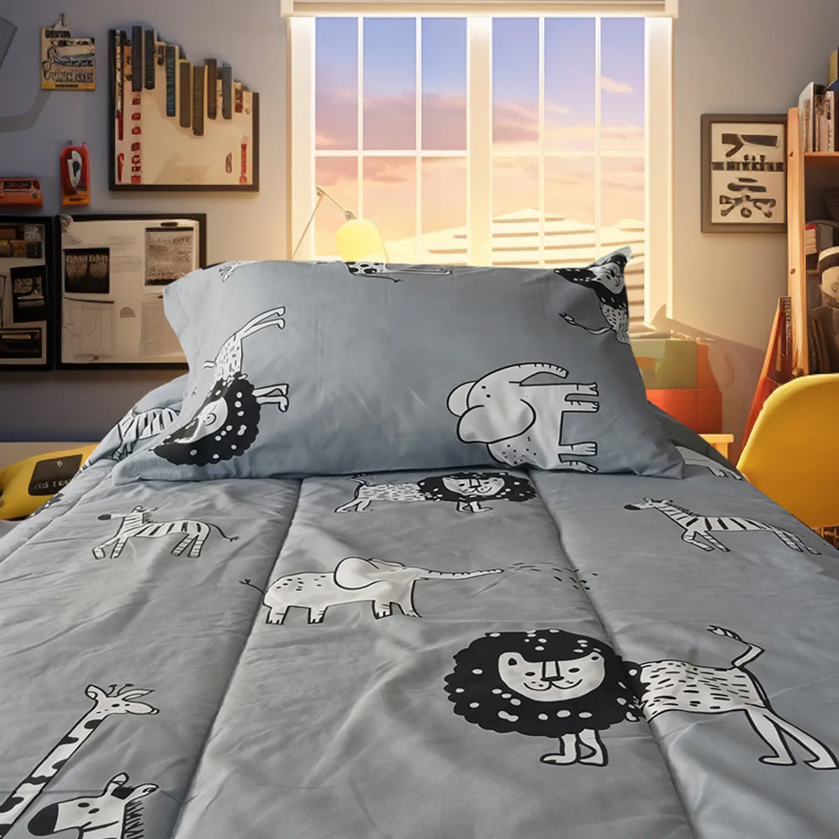 ILLUSIONS - Plumón 1.5 plazas Jungle Variado 