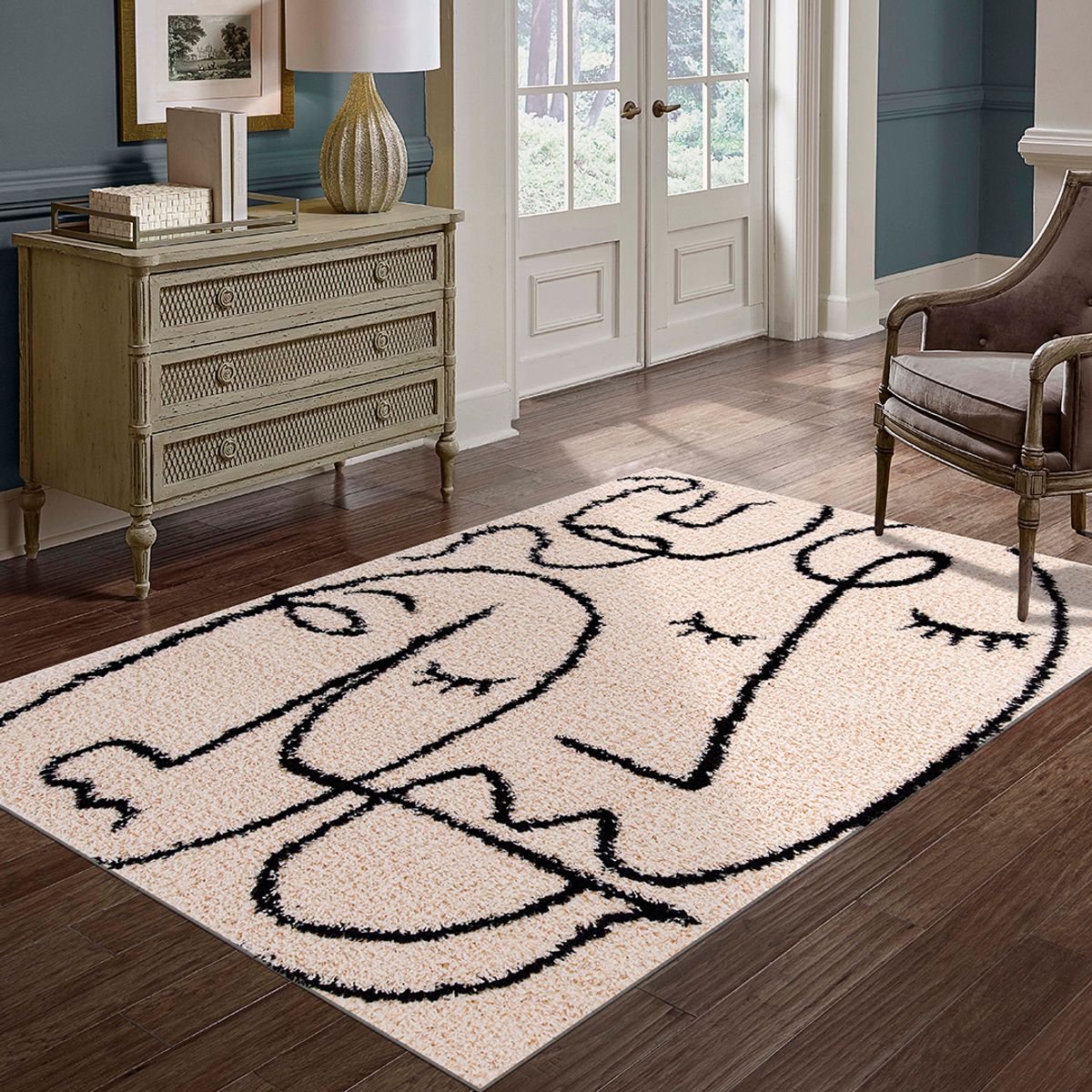 IDETEX - Alfombra Monet 150x200 cm Polipropileno Beige