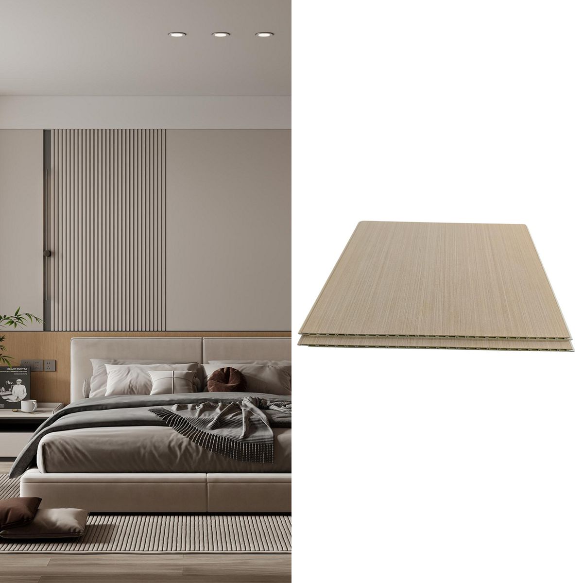 KLIPEN - Panel Alveolar Riviera 40x0.8 cm Beige 2.32 m2