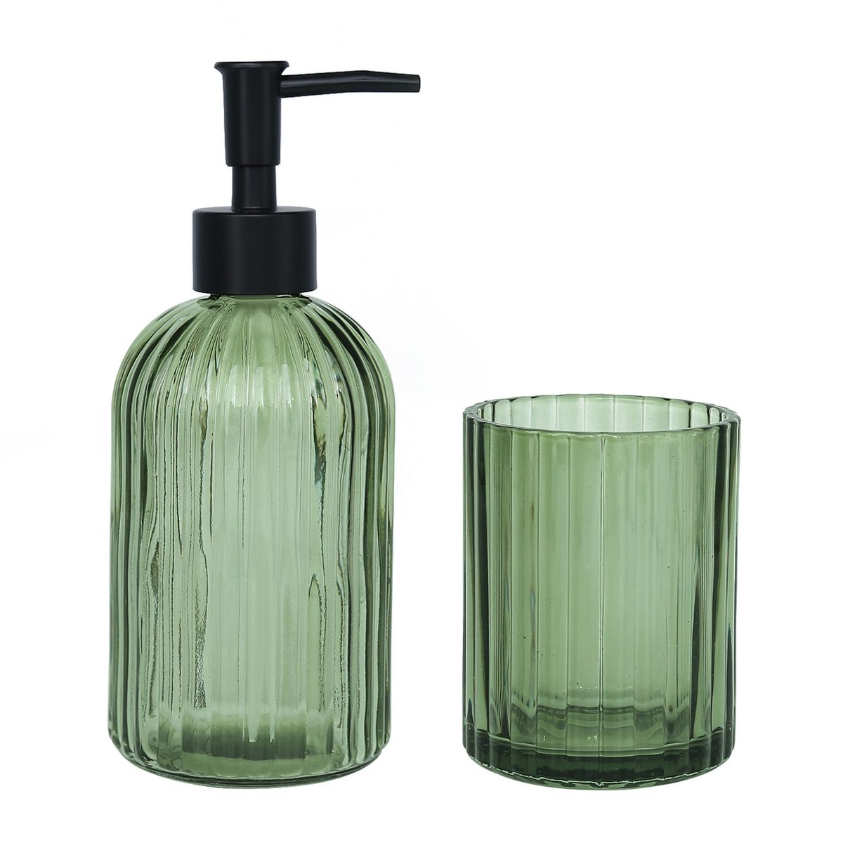 JUST HOME COLLECTION - Set Dispensador Verde