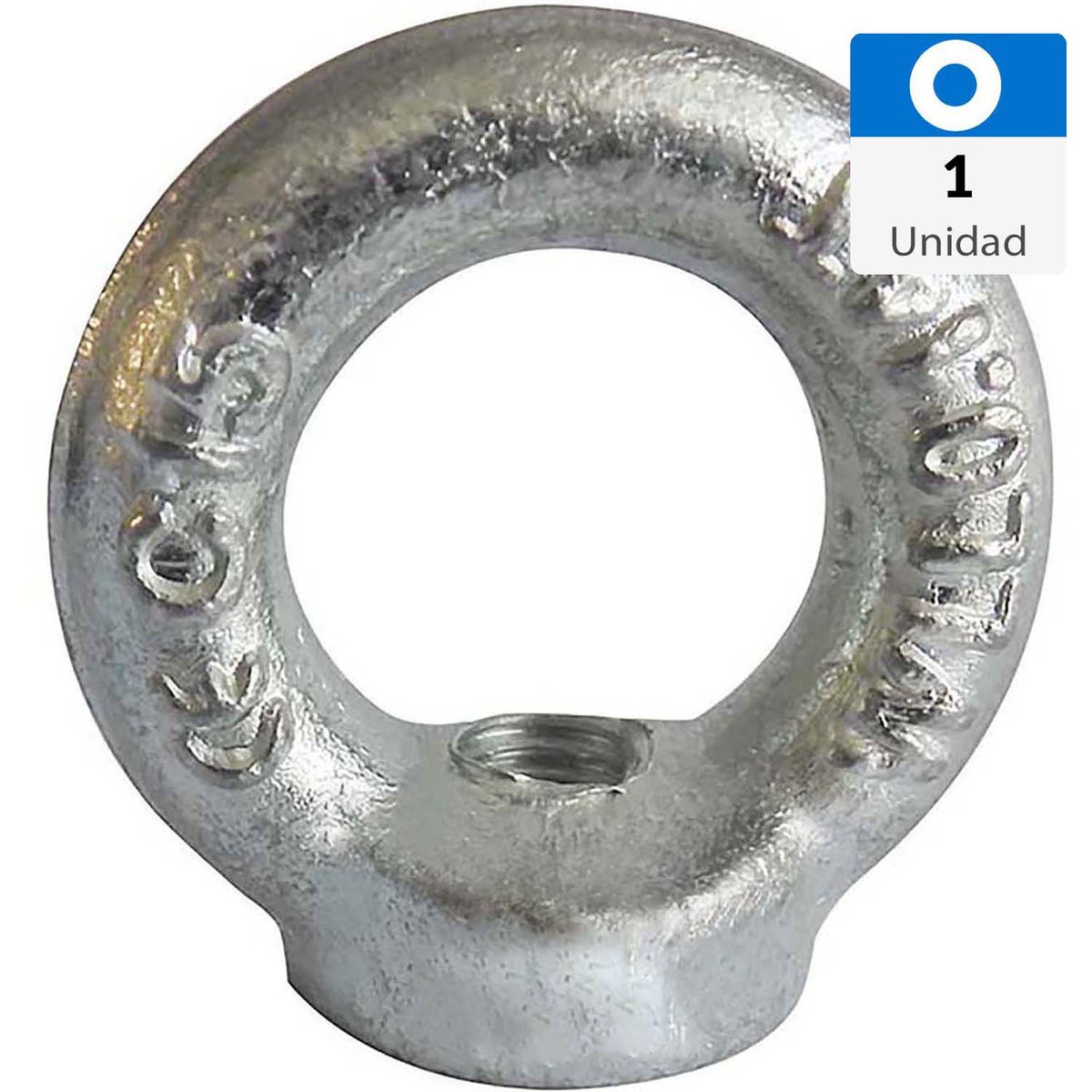 MAMUT - Tuerca de ojo zincado brillante M16x35 colgante 1 unidad