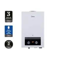 MIDEA - Calefón Gas Licuado 5 Litros Tiro Natural Ionizado