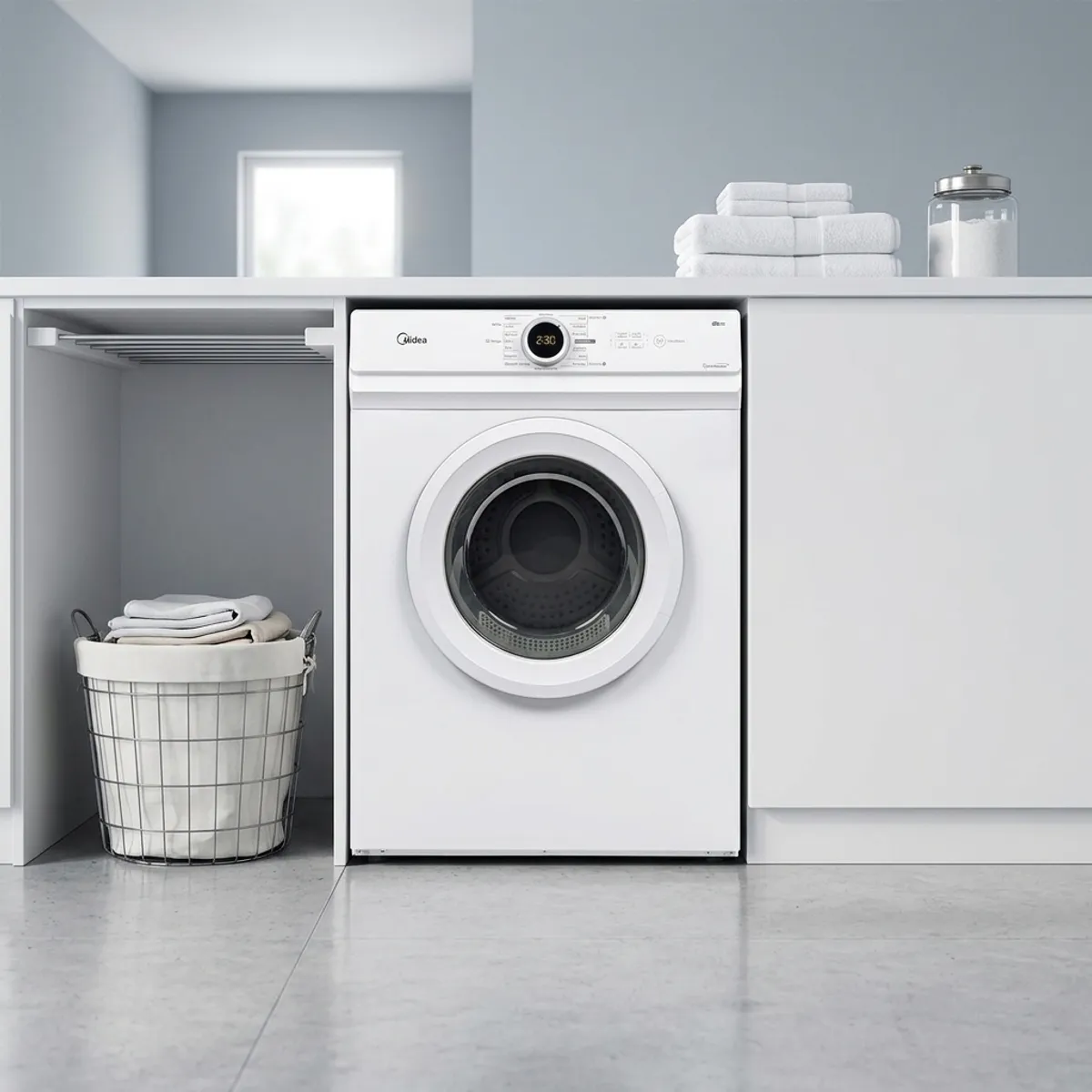 Secadora 10 kg Carga Frontal con Evacuación Blanco MD100A100/W2, marca MIDEA - Foto 2