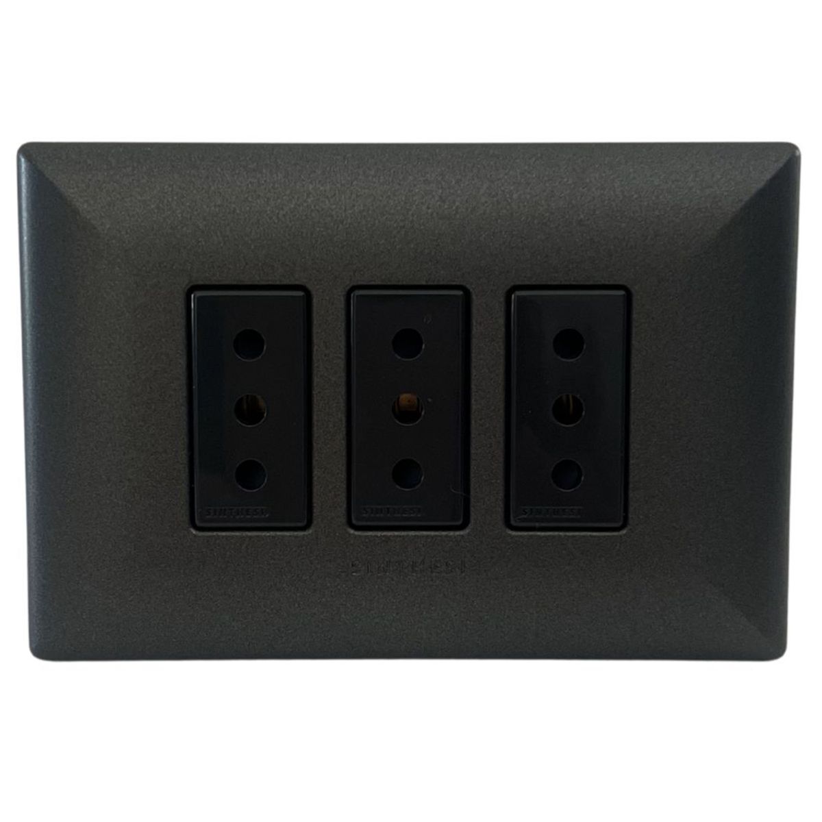SINTHESI - Tomacorriente Triplex 10 A Noir
