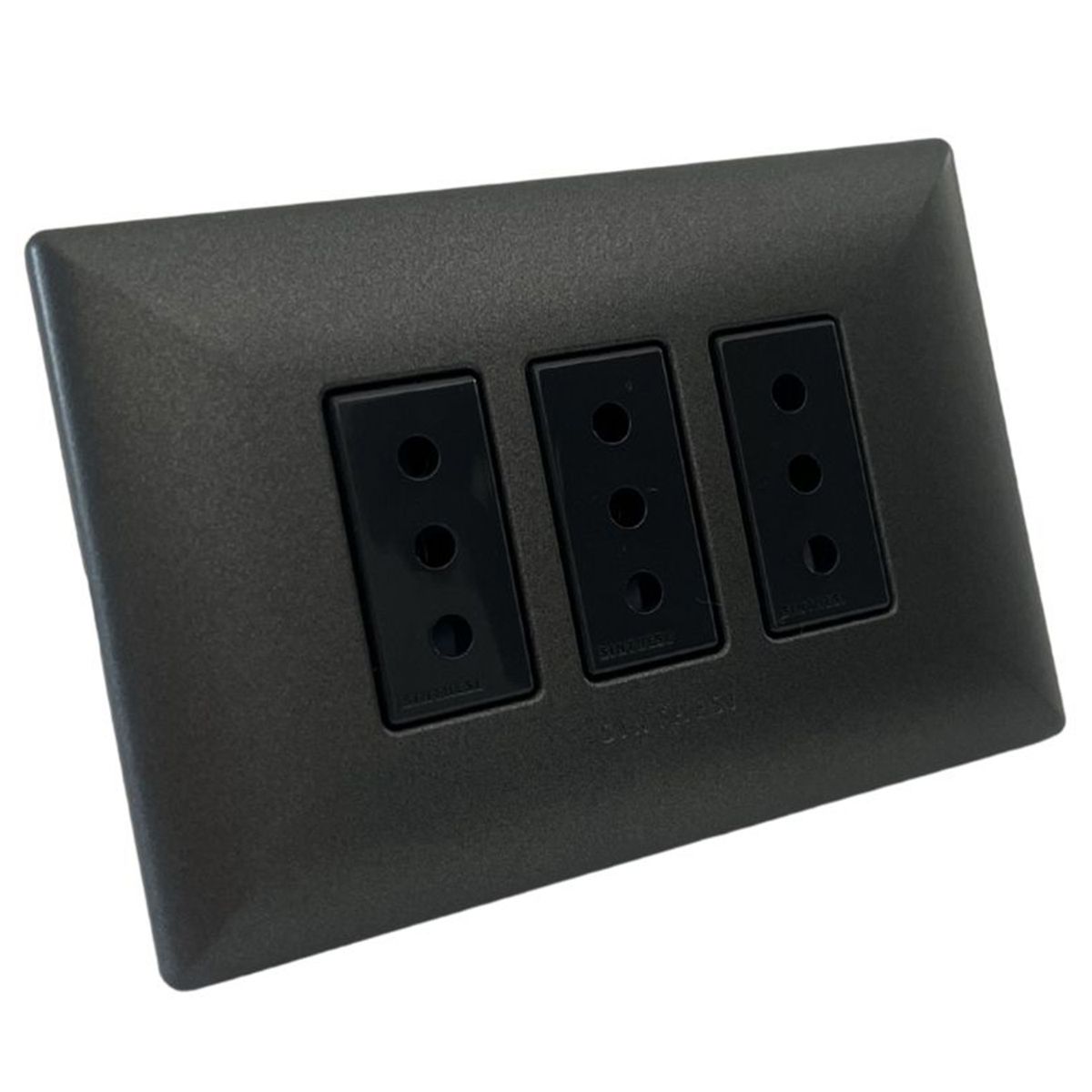 SINTHESI - Tomacorriente Triplex 10 A Noir