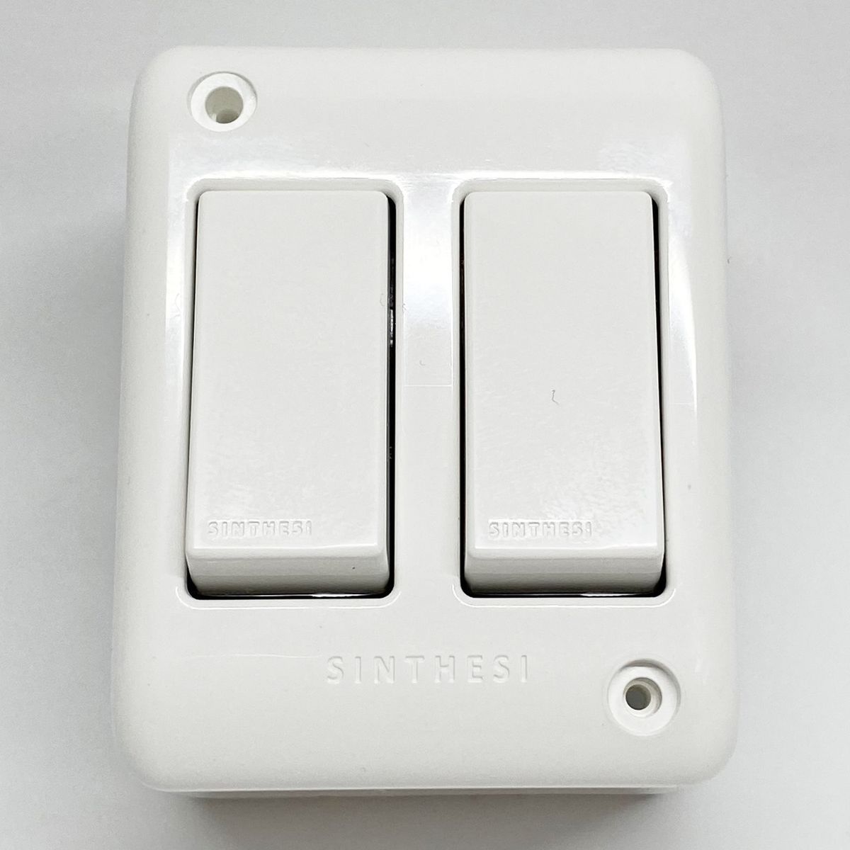 SINTHESI - Casquete interruptor 9/12 doble armado S17 blanco