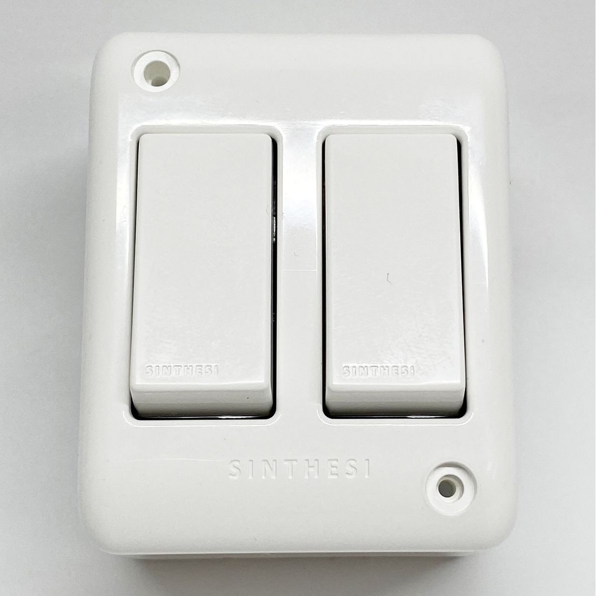 SINTHESI - Casquete interruptor 9/12 doble armado S17 blanco