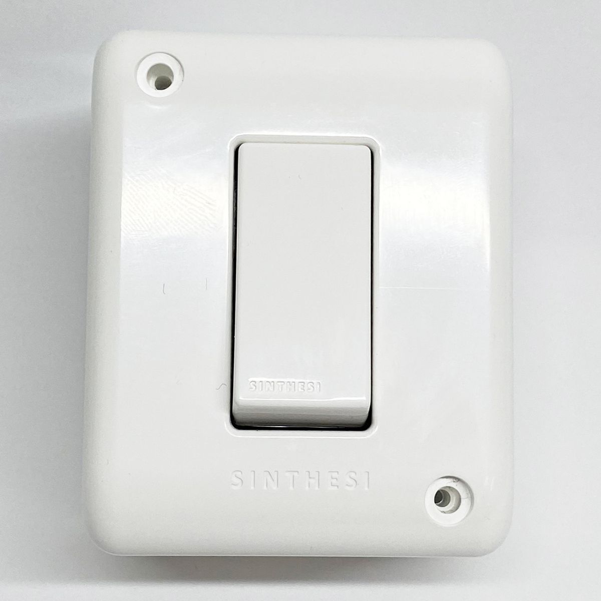 SINTHESI - Casquete interruptor 9/12 simple armado S17 blanco
