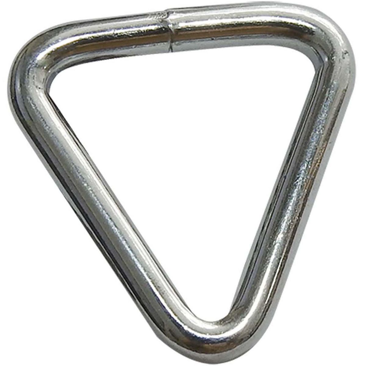 MAMUT - Anillo triangular zincado brillante 6mm50x50 colgante 2 unidades