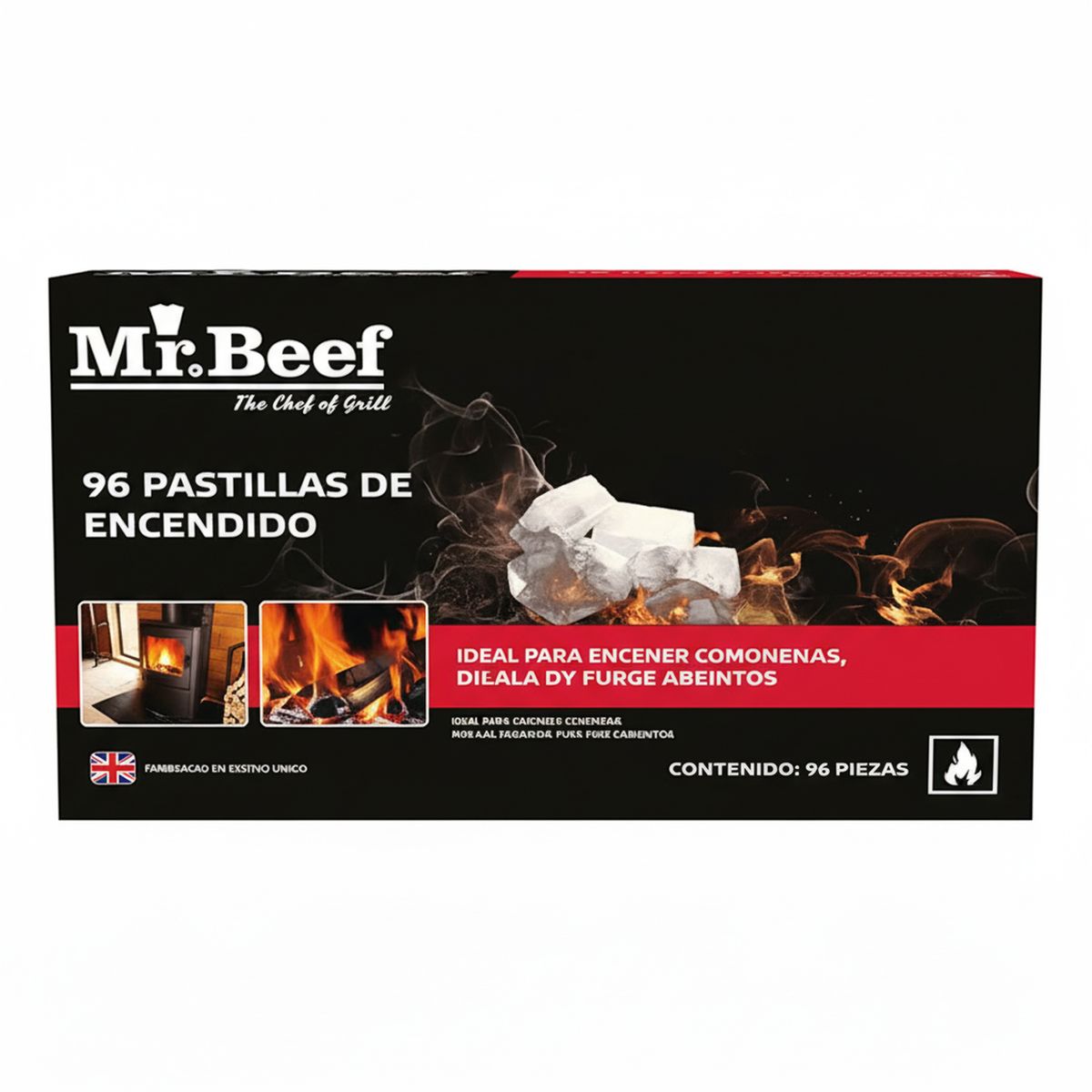 MR BEEF - Pastillas de encendido 96 unidades