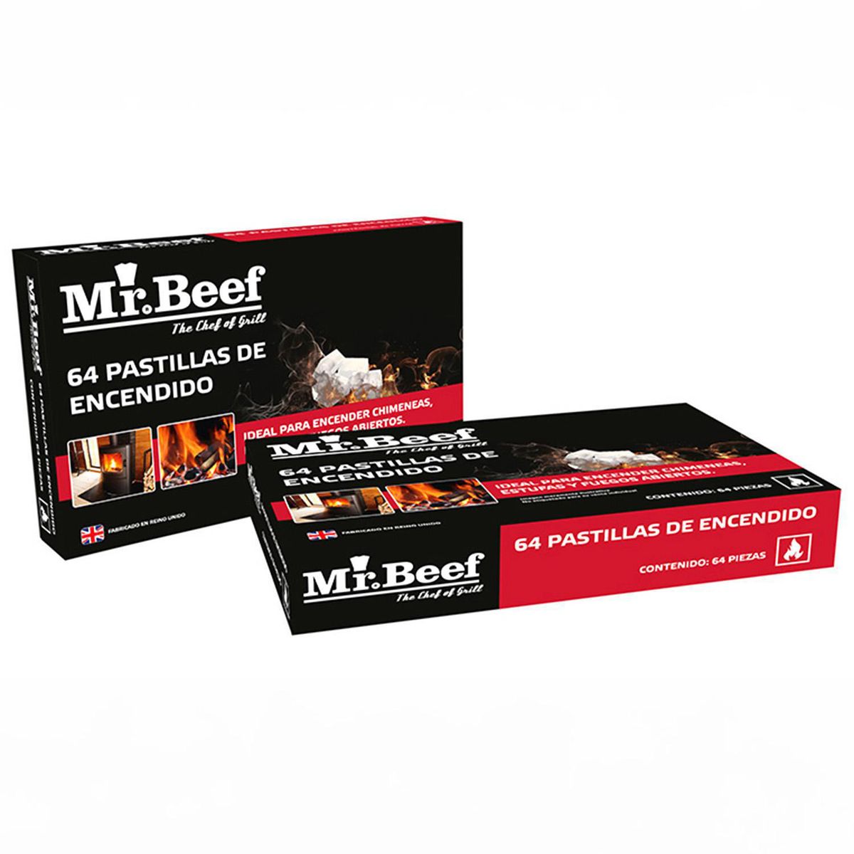 MR BEEF - Pastillas de encendido 64 unidades