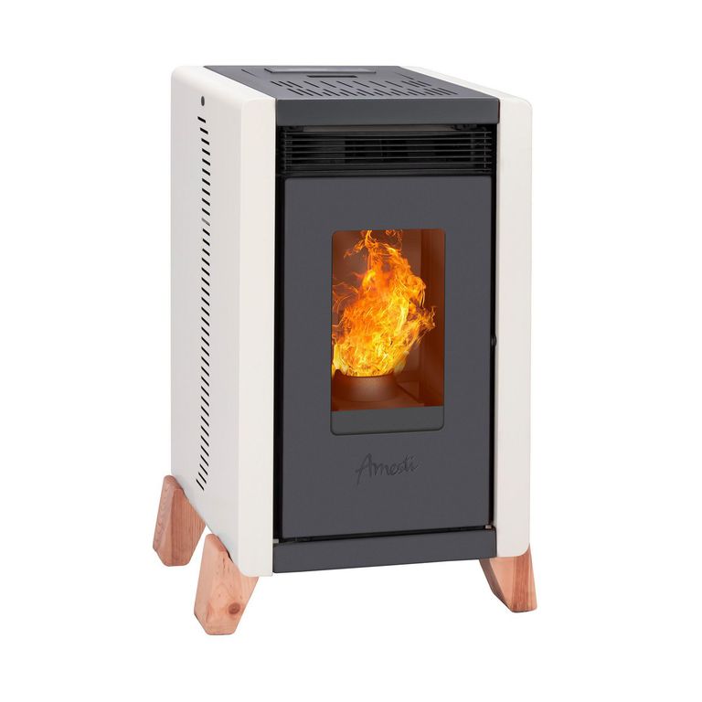 Estufa Pellet Bambu 6000 Blanca