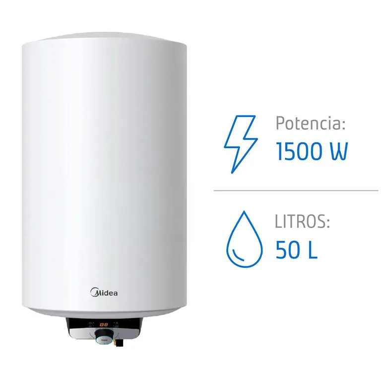Termo Eléctrico 50 Litros 1500 W de Muro