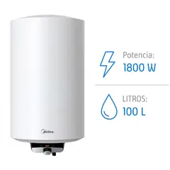 MIDEA - Termo con Wifi Eléctrico 100 Litros 1.8 kW de Muro