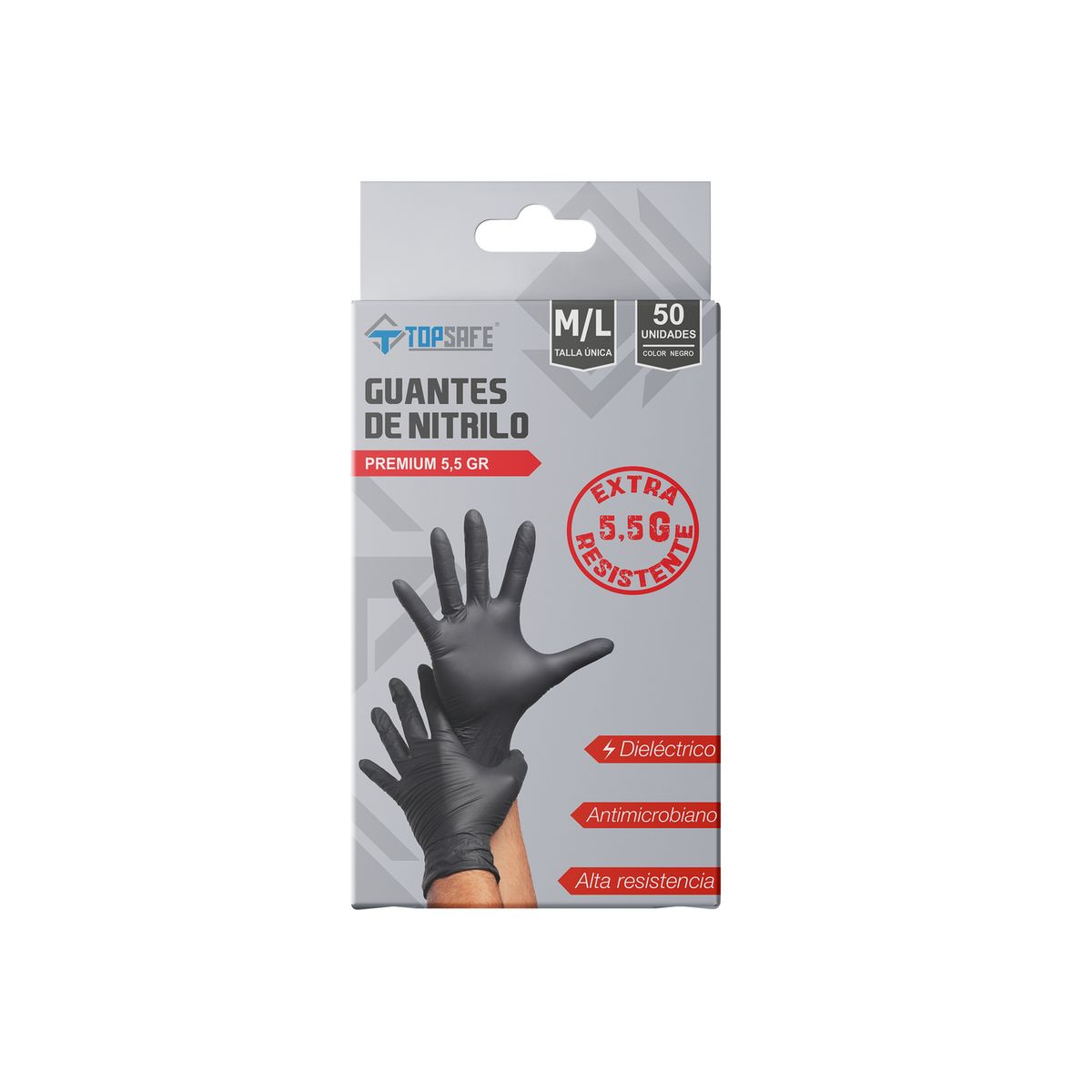 TOPSAFE - Guante de Nitrilo L 