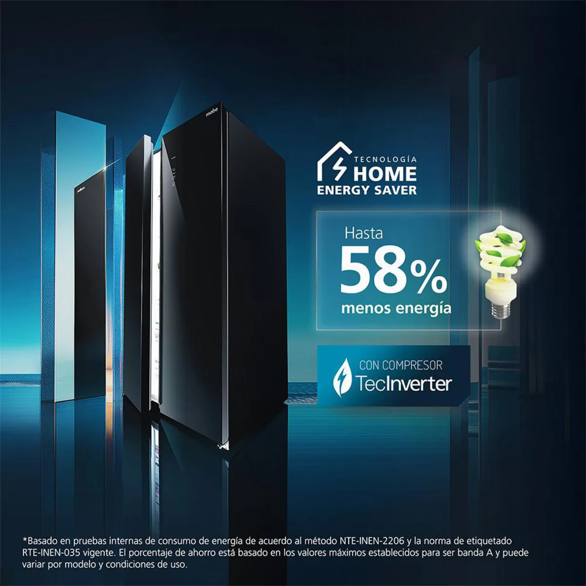 MABE - Refrigerador 2 Puertas Side by Side No Frost 436 Litros Black steel MSC480LKRPS0