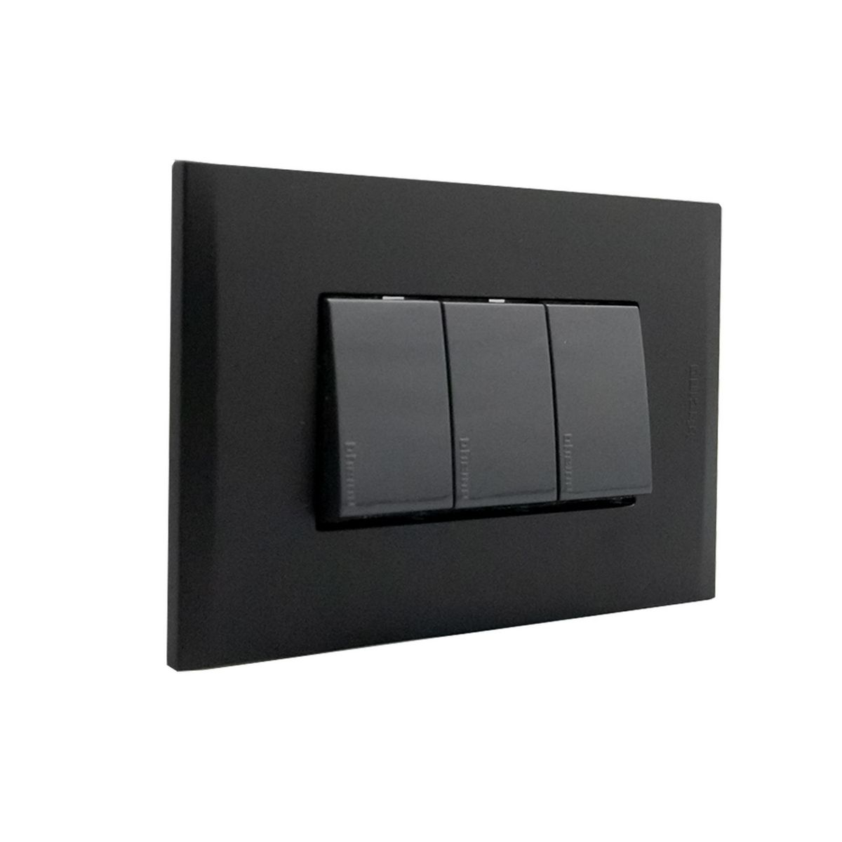 BTICINO - Interruptor triple conmutador (9/24) Black Nobile