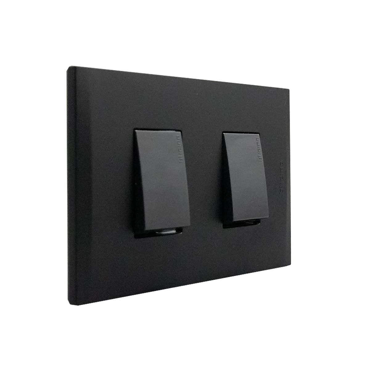 BTICINO - Interruptor doble conmutador (9/24) Black Nobile